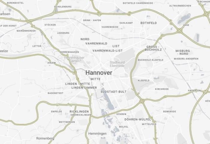 Übersichtskarte Hannover