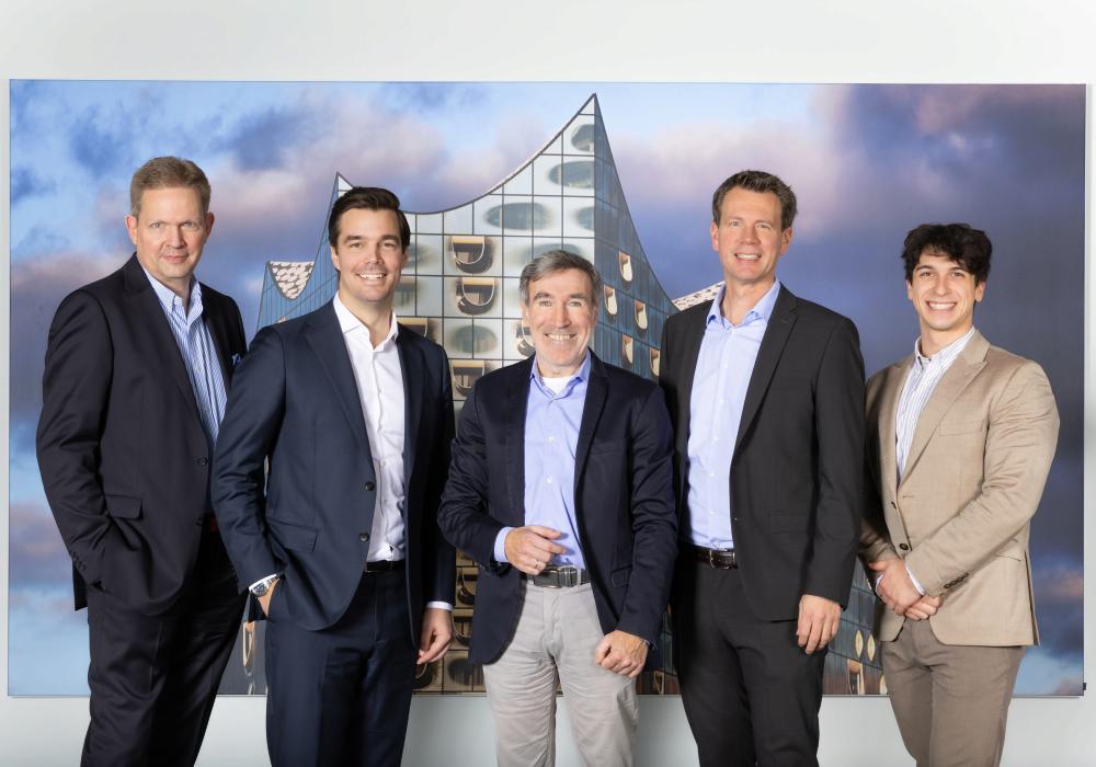 Die Fondsmanager im Hause der PROAKTIVA: Marc Schädler, Patrick Schmidt, Andreas Meißner, Torben Peters und Wilhelm Möller