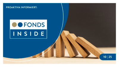 Titelbild FONDSinside Juni 2025 - Sonne, die durch Wolken bricht
